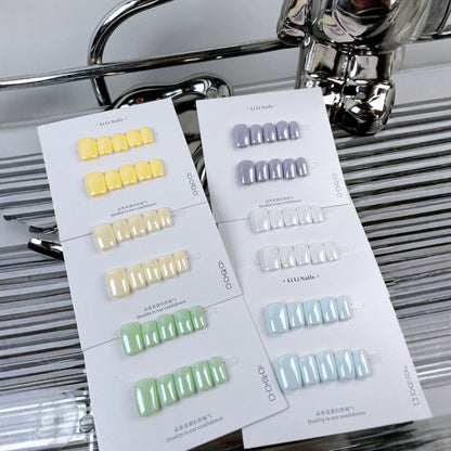 Solid Color Summer Press-On Nails