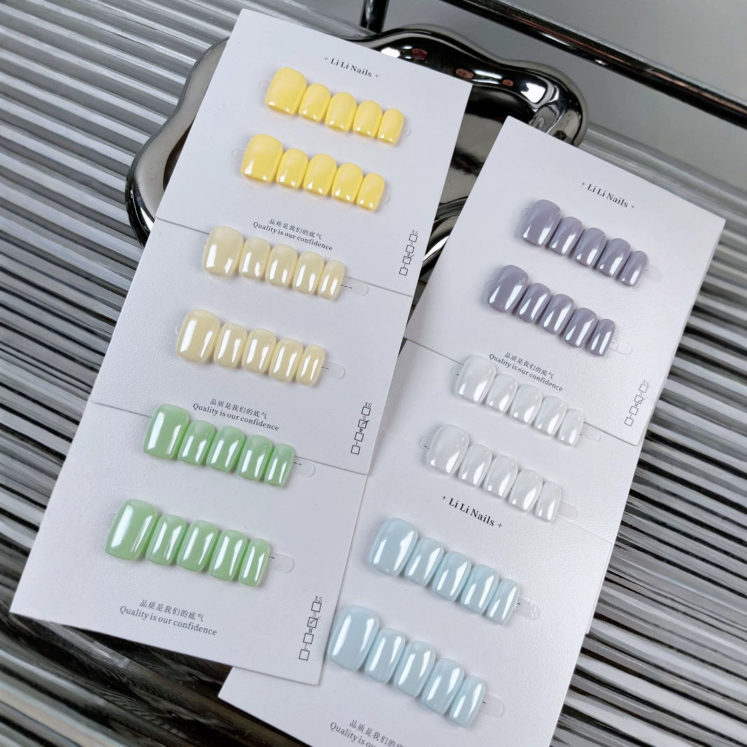 Solid Color Summer Press-On Nails