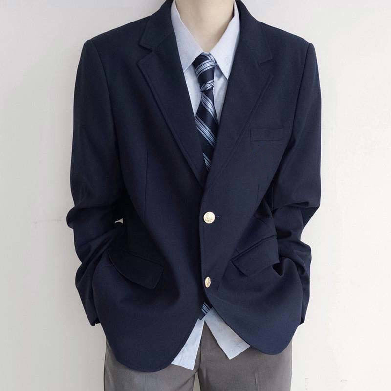 Solid Color Two-Button Suit