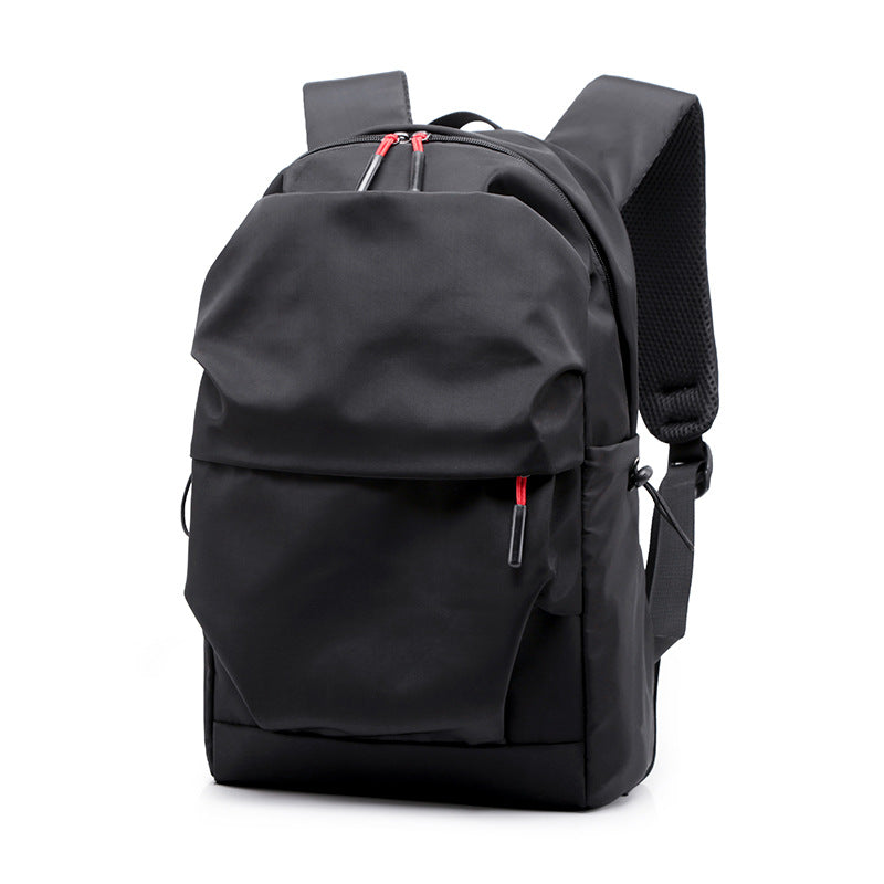 Solid-color water-resistant backpack