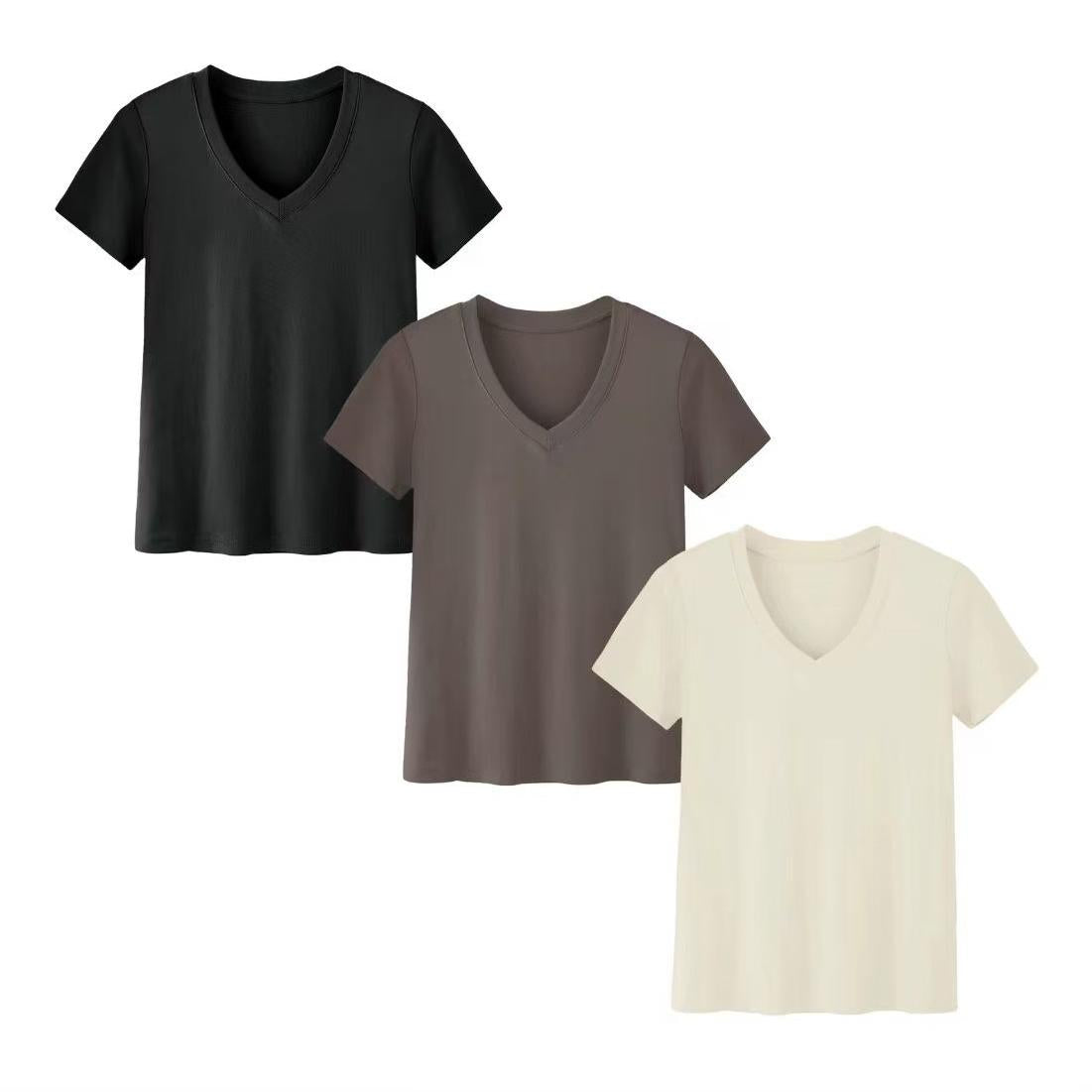 Solid-color women's clothing