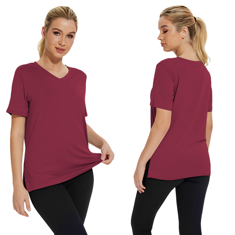Solid-color women's clothing
