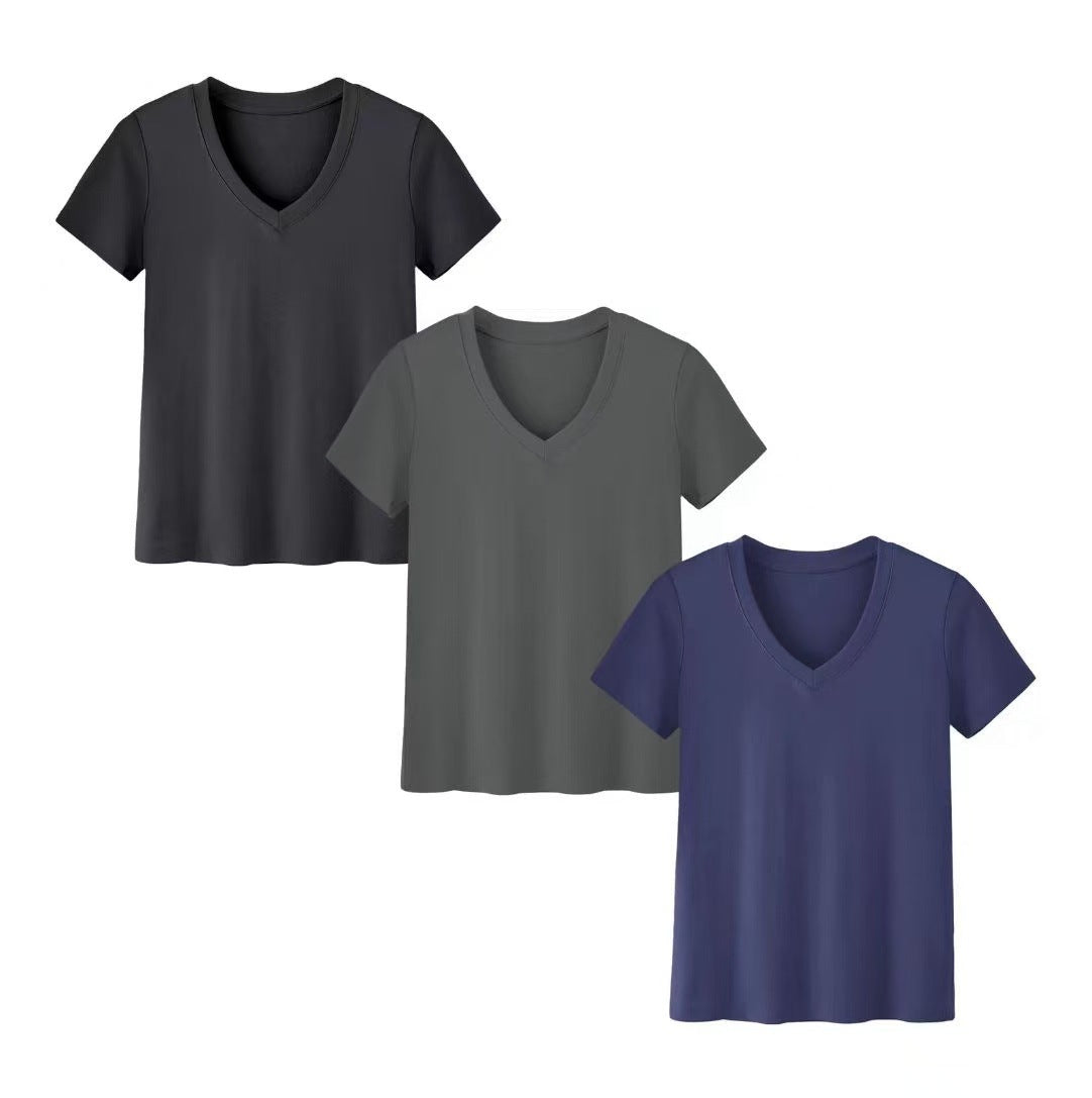 Solid-color women's clothing