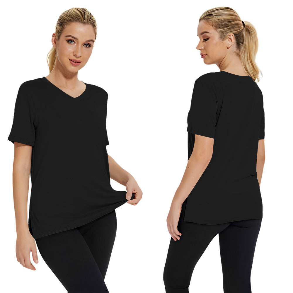 Solid-color women's clothing