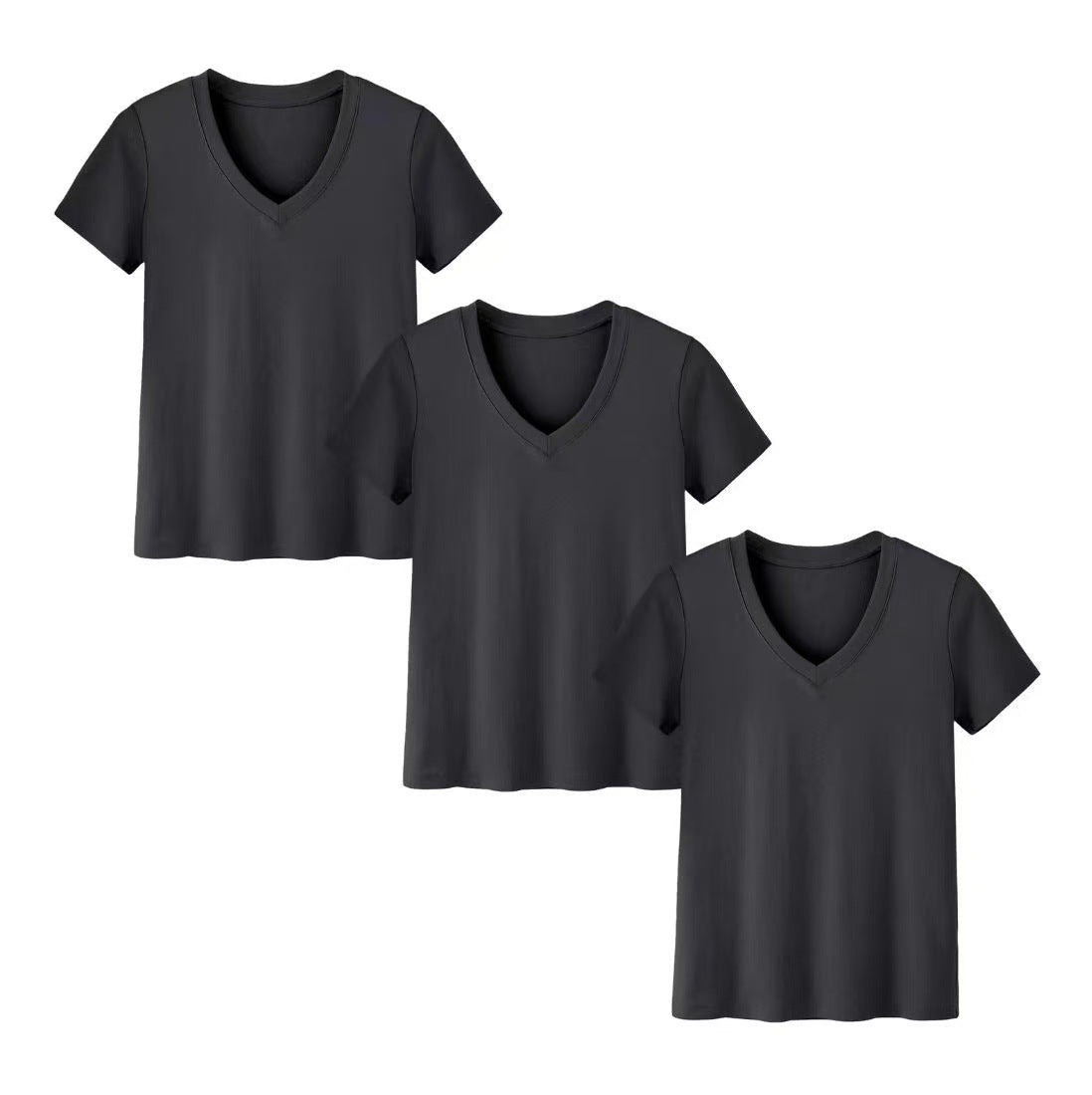 Solid-color women's clothing