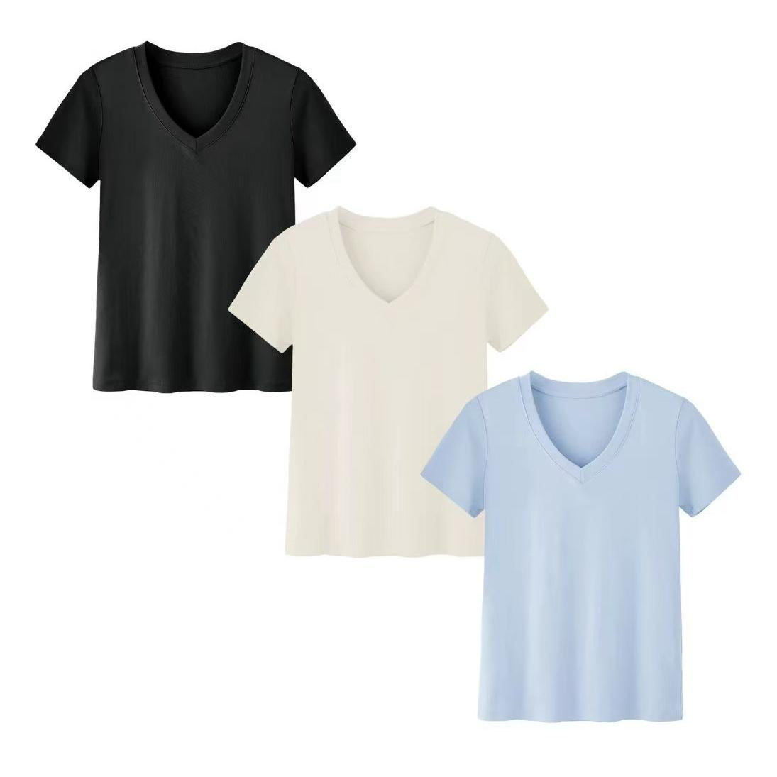 Solid-color women's clothing