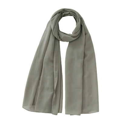 Solid-color women's headscarf with head wrap