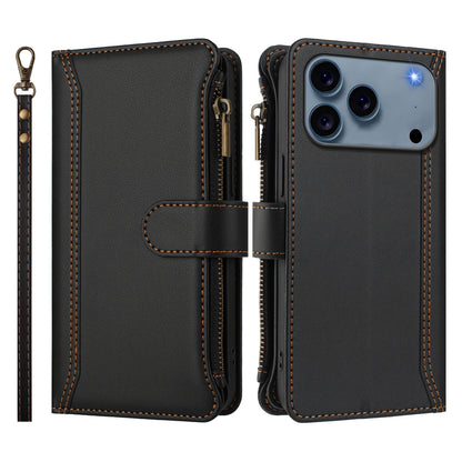 Solid Color Zipper Wallet Phone Case