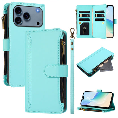 Solid Color Zipper Wallet Phone Case