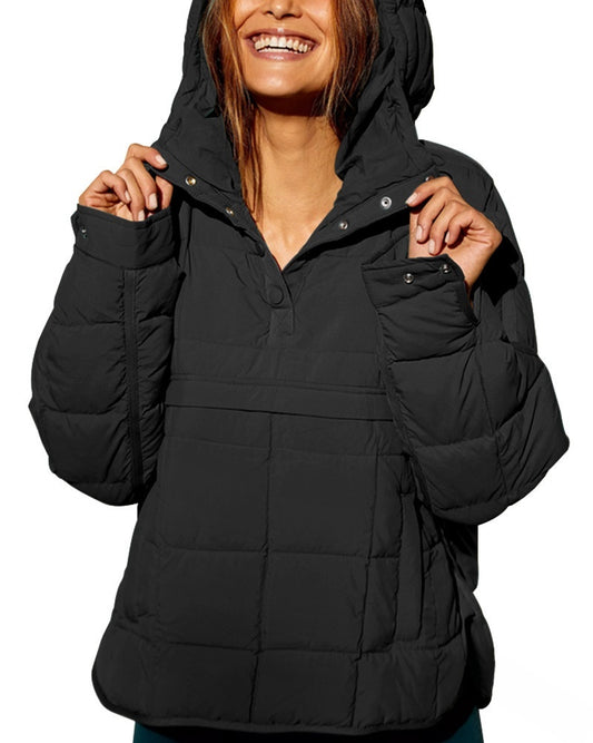 Solid-colored cotton jacket with long sleeves
