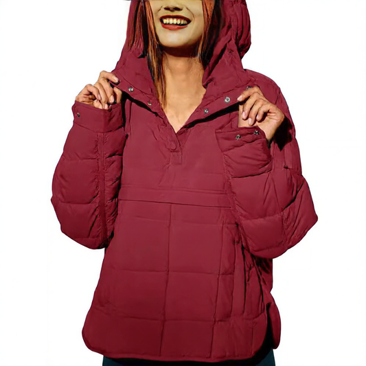 Solid-colored cotton jacket with long sleeves