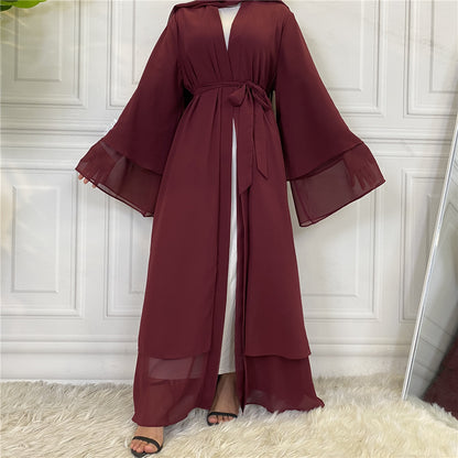 Solid-colored robe