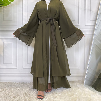 Solid-colored robe