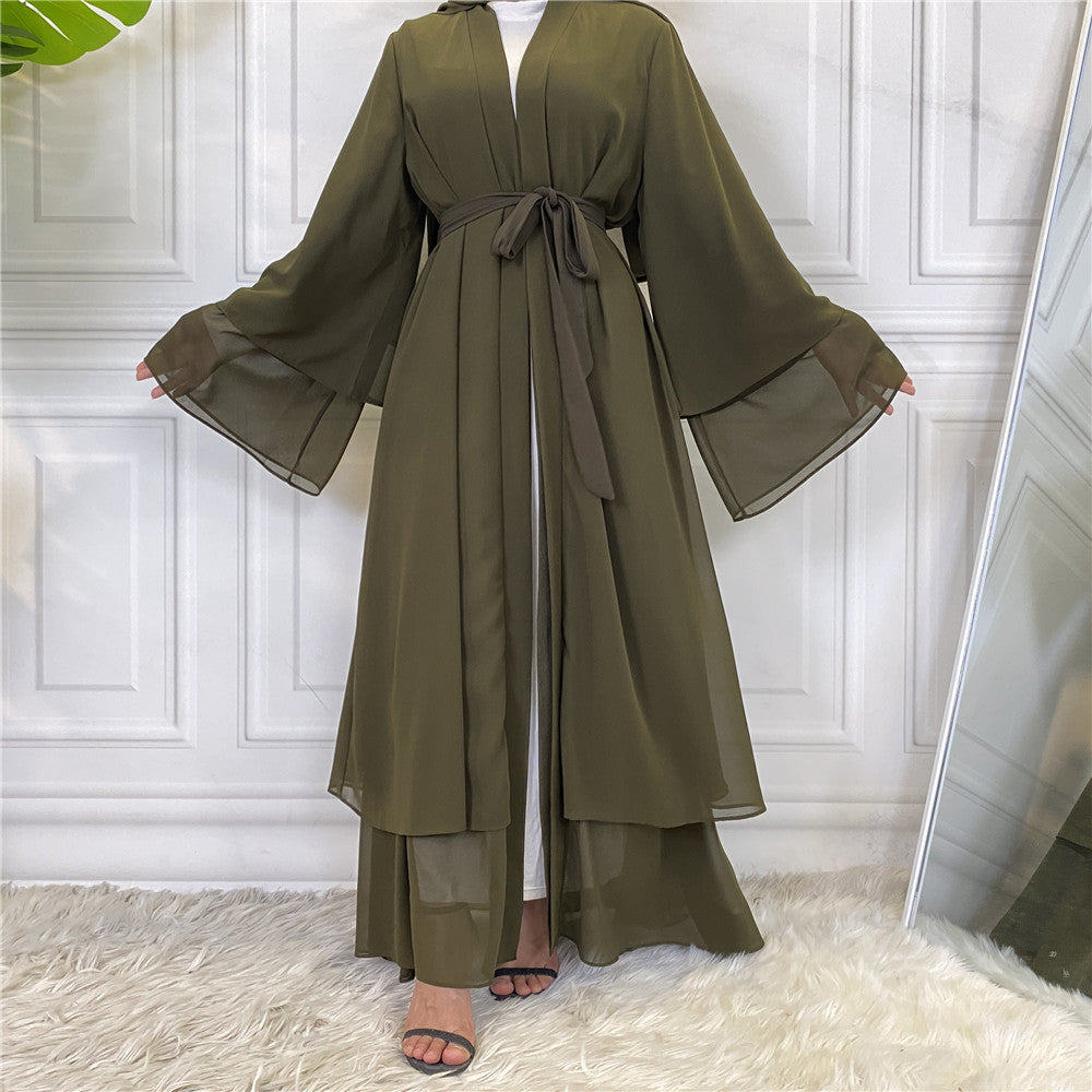 Solid-colored robe