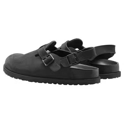 Solid-colored versatile half-slipper