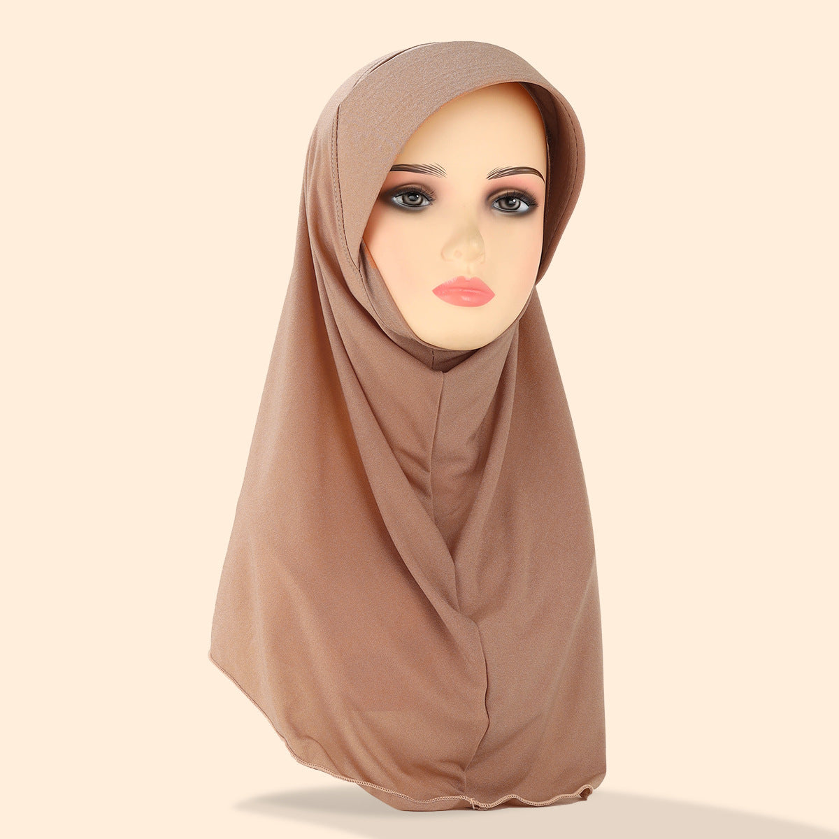 Solid-colored women's headscarf