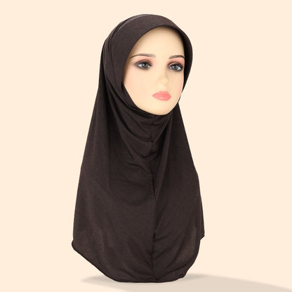 Solid-colored women's headscarf