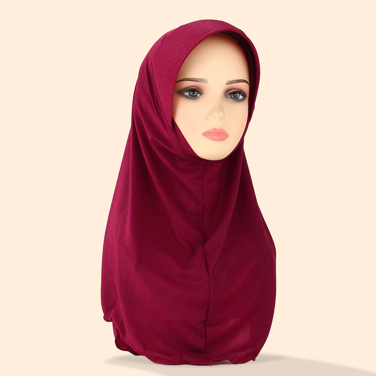 Solid-colored women's headscarf