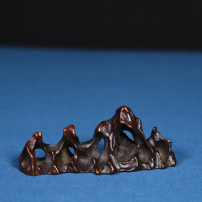 Solid Copper Rockery Pen Holder and Paperweight