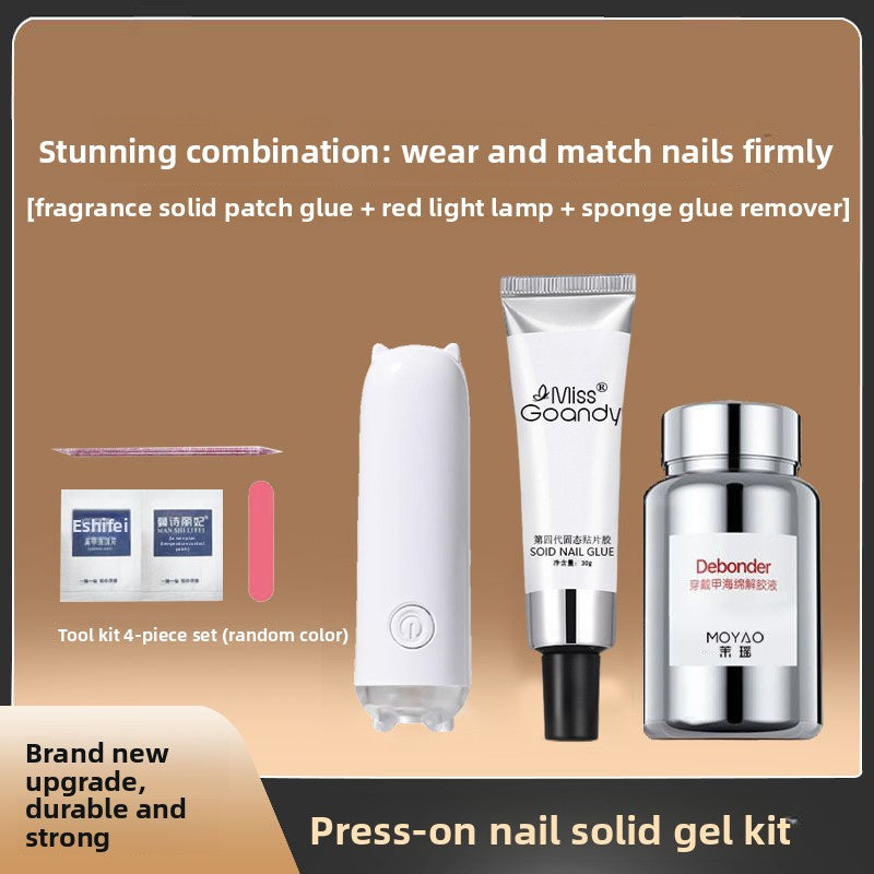 Solid Patch Adhesive Nail Glue