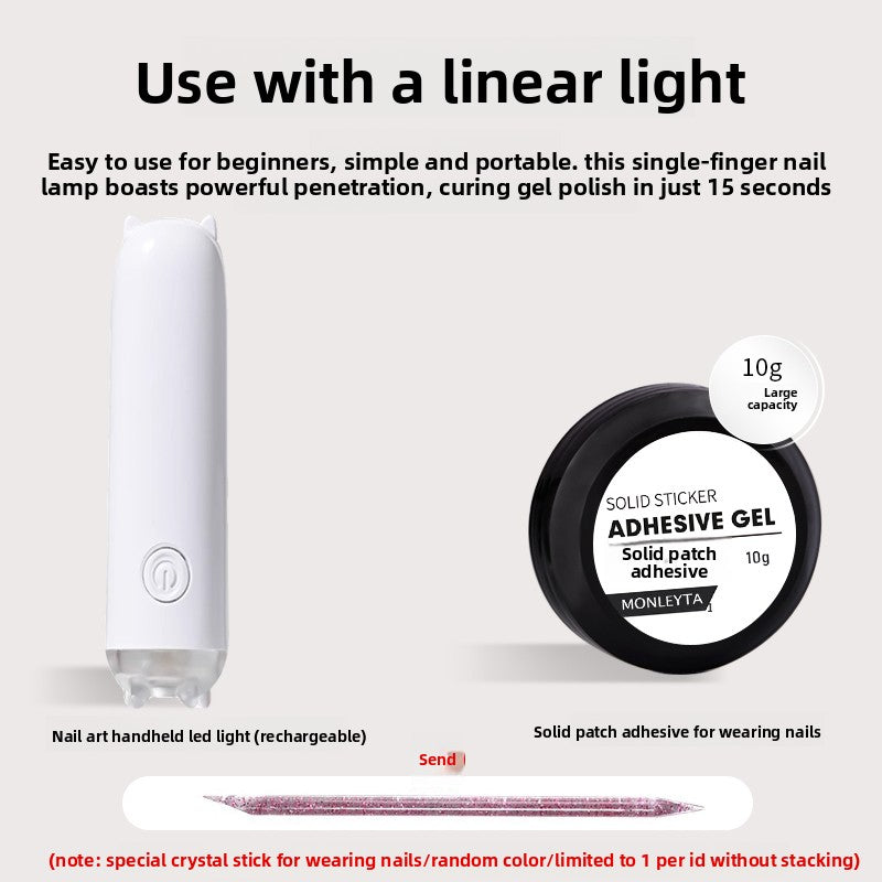 Solid Patch Adhesive Nail Glue