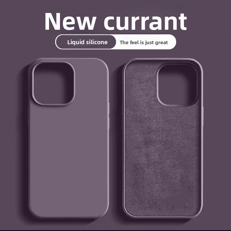 Solid Silicone Full Coverage Phone Case for iPhone 11-17 Series