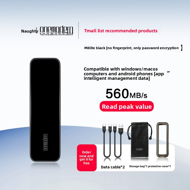 Solid-state hard drive external storage