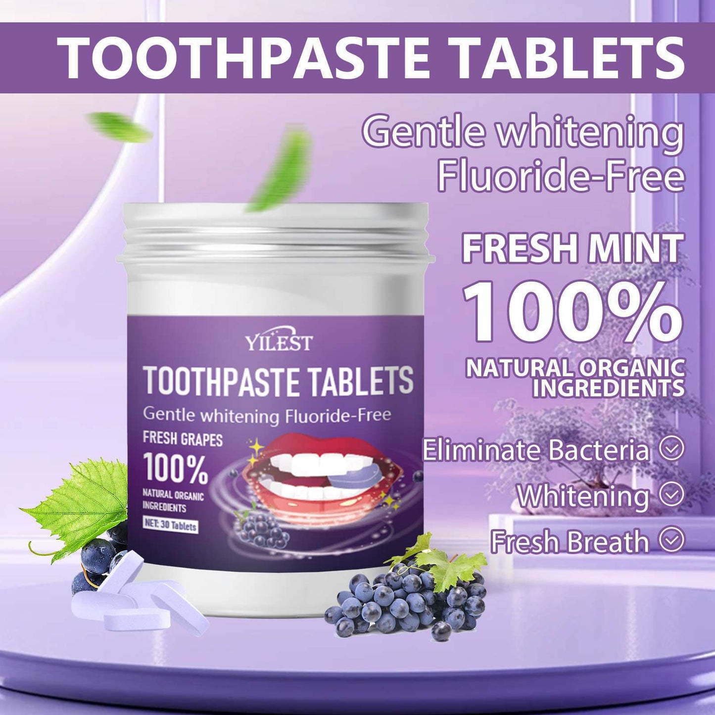 Solid Toothpaste Tablets Chewing Clean