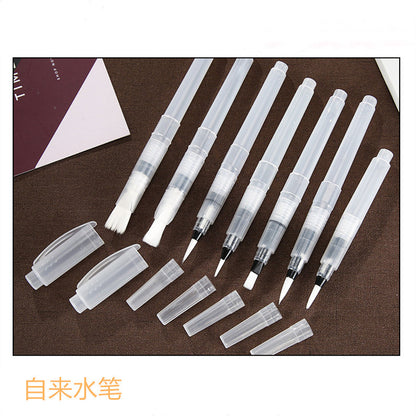 Solid Watercolor Fountain Pen with Water-Soluble Core