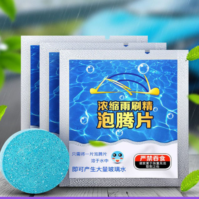 Solid Windshield Cleaner Effervescent Tablets