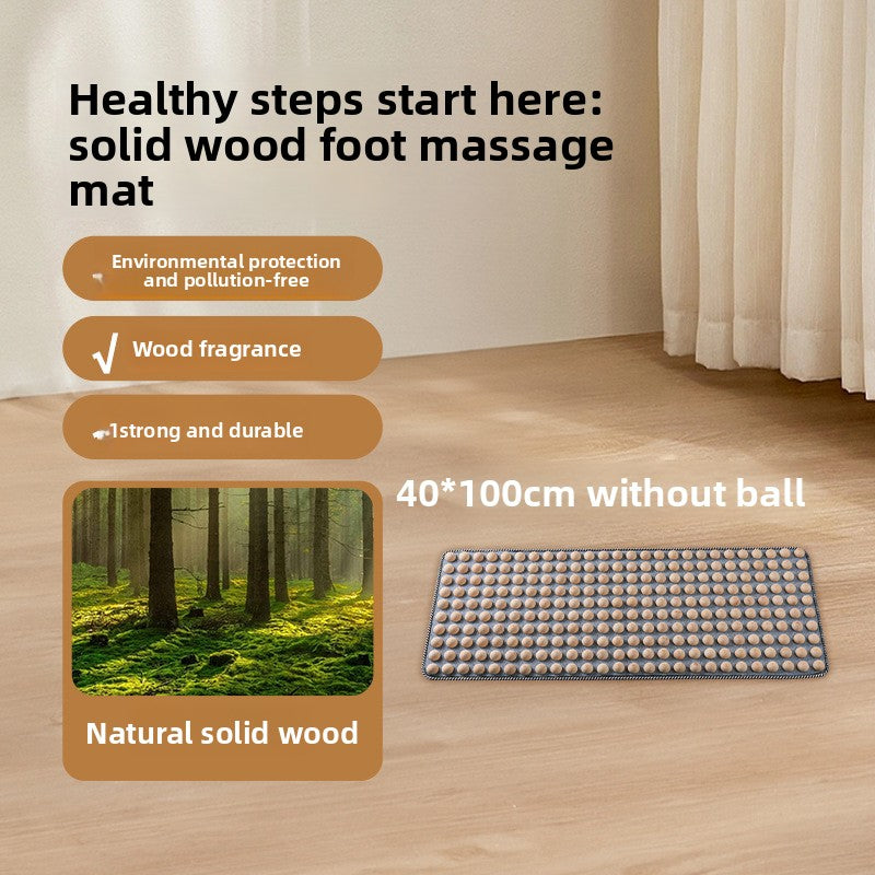 Solid Wood Acupressure Foot Massage Mat