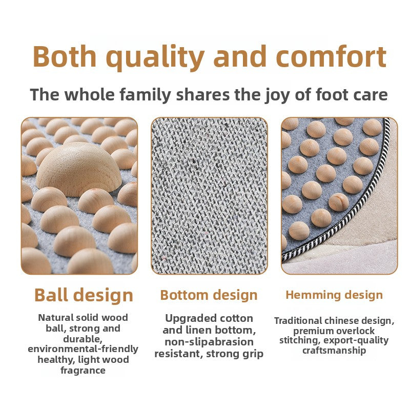 Solid Wood Acupressure Foot Massage Mat