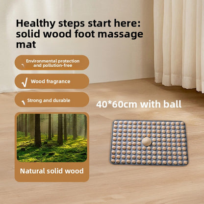 Solid Wood Acupressure Foot Massage Mat