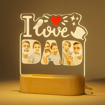 Solid Wood Base Acrylic Ambient Light