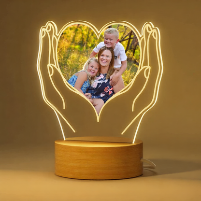 Solid Wood Base Acrylic Ambient Light