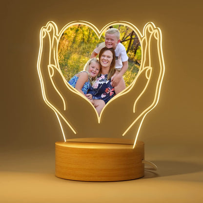 Solid Wood Base Acrylic Ambient Light