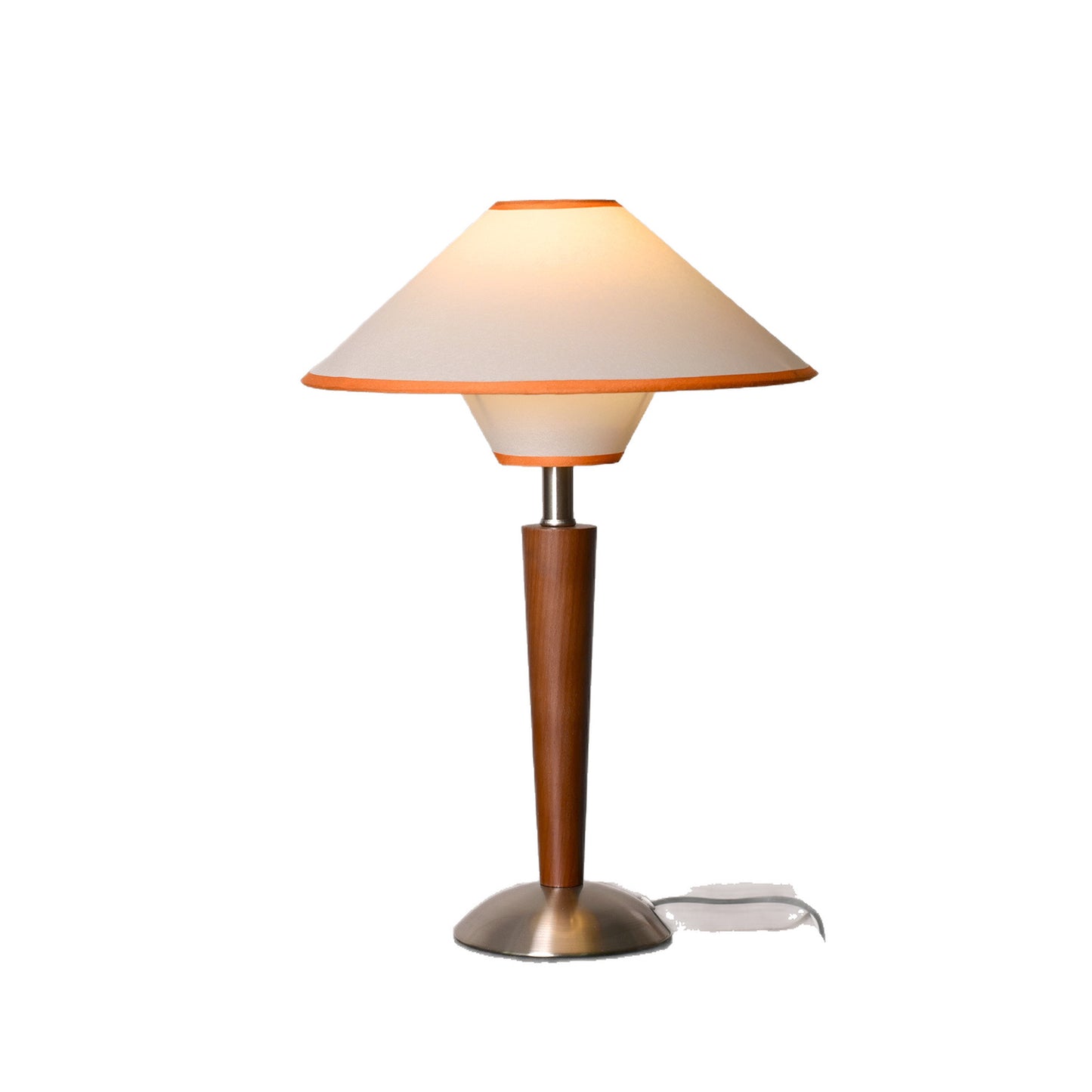 Solid wood bedside lamp