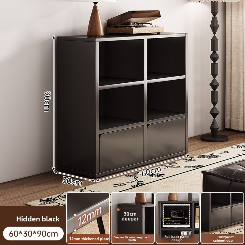 Solid Wood Bookcase Storage Cabinet