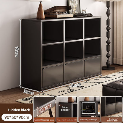 Solid Wood Bookcase Storage Cabinet