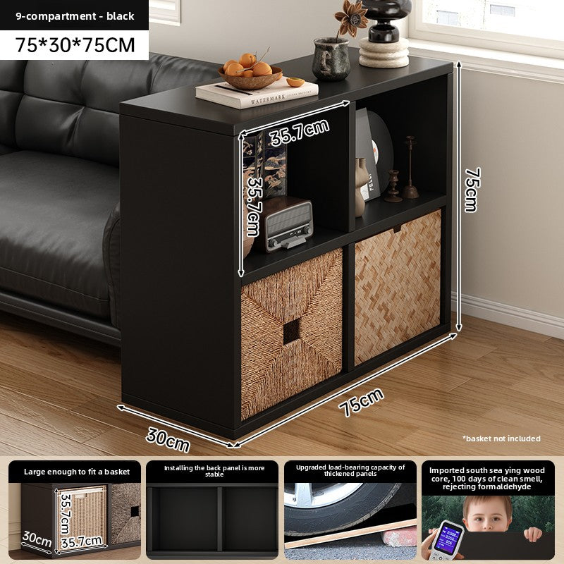 Solid Wood Bookcase Storage Cabinet