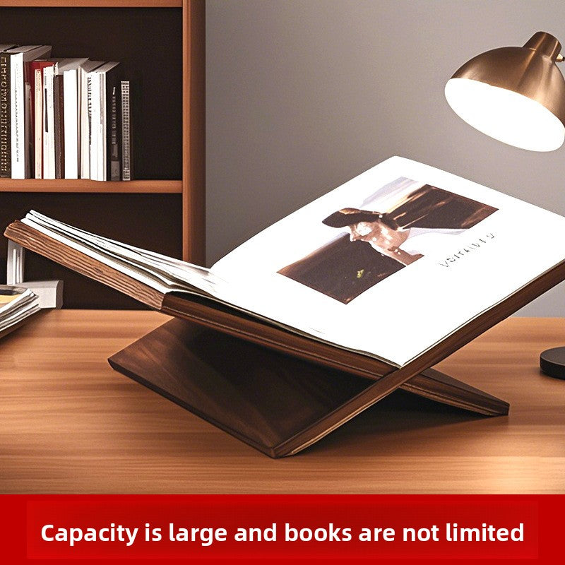 Solid Wood Bookshelf and Magazine Rack