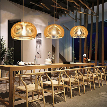 Solid wood chandelier