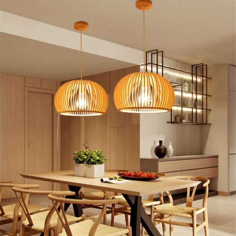 Solid wood chandelier