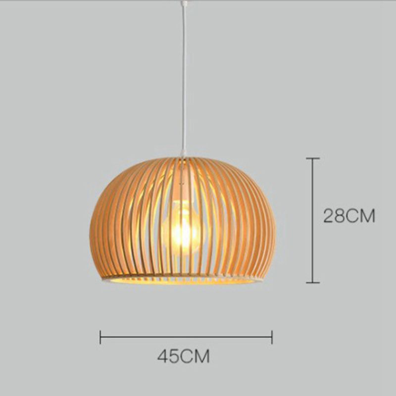 Solid wood chandelier