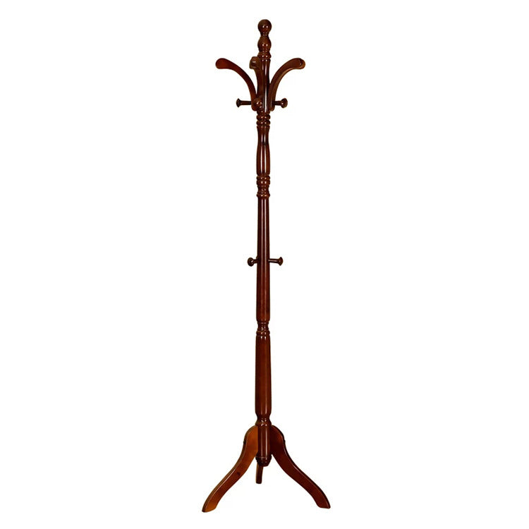Solid Wood Coat Rack Modern Movable Hanger