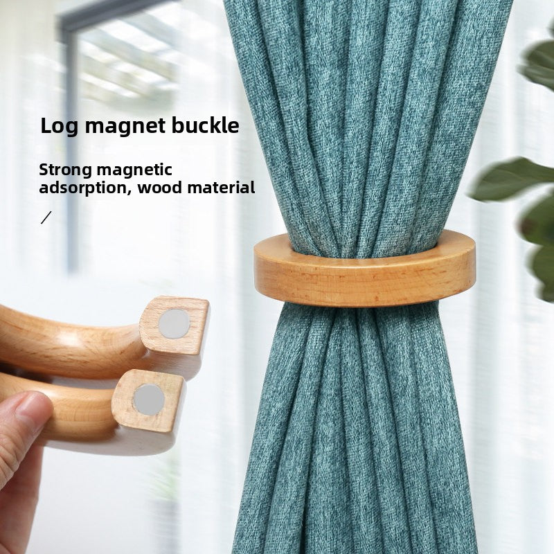 Solid wood curtain ring
