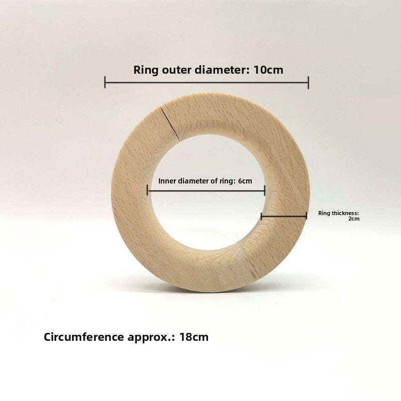 Solid wood curtain ring