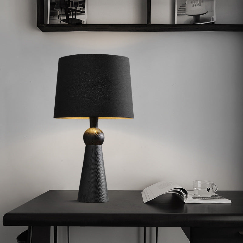 Solid wood desk lamp