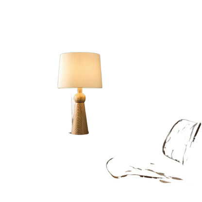 Solid wood desk lamp