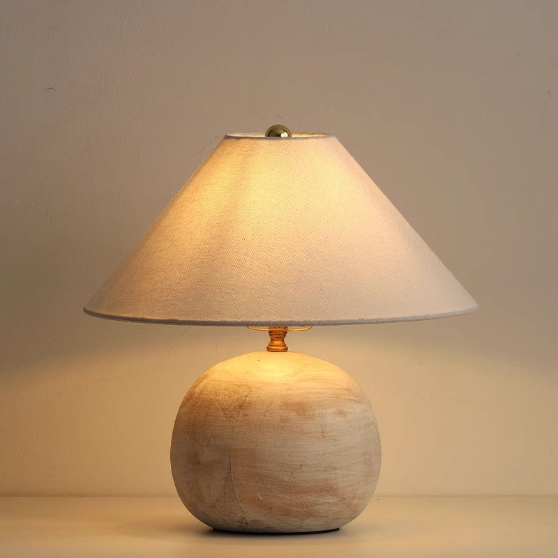 Solid wood desk lamp
